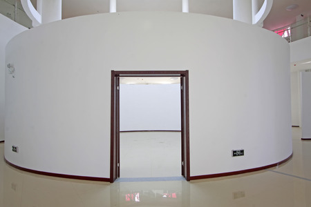 LUANNAN COUNTY - SEPTEMBER 18: Building internal ring structure in an art gallery on September 18, 2014, Luannan county, Hebei Province, Chinaのeditorial素材