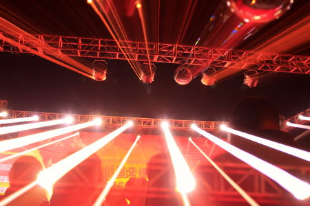 stage lighting effect in the darkのeditorial素材