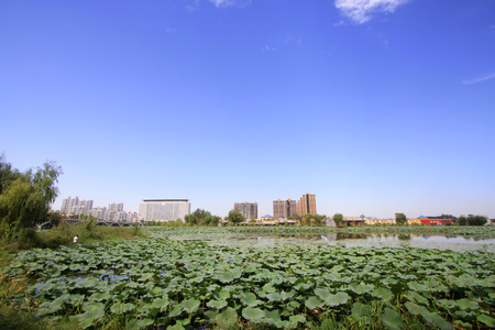LUANNAN COUNTY - SEPTEMBER 15: North River Park scenery on September 15, 2014, Luannan county, Hebei Province, Chinaのeditorial素材