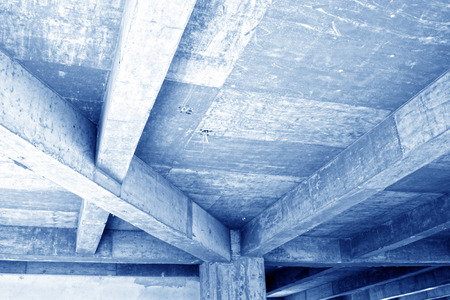 unfinished concrete cast-in-situ hall, closeup photo