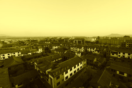 LUAN COUNTY - NOVEMBER 10: The antique buildings in the Luan county ancient city, November 10, 2013, Luan county, hebei province, China.のeditorial素材