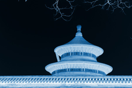 BEIJING - JANUARY 17: The QiNianDian architecture in the temple of heaven park, on January 17, 2014, Beijing, China.