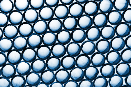 seamless steel tube cross section in a construction site