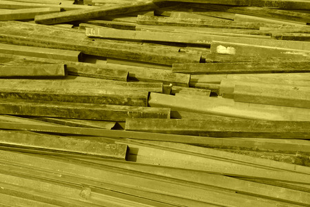 oxidation rusty steel angle, closeup of photoの写真素材