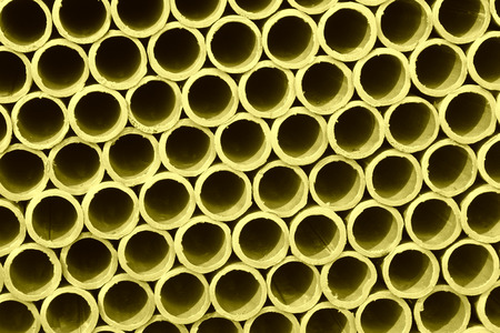 seamless steel tube in a construction siteの写真素材