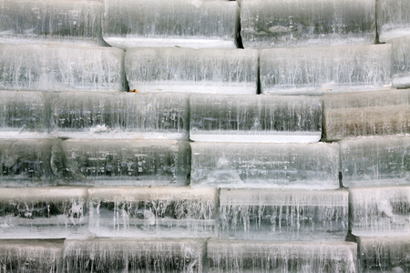 piles of ice in the outdoor, closeup of photoの写真素材