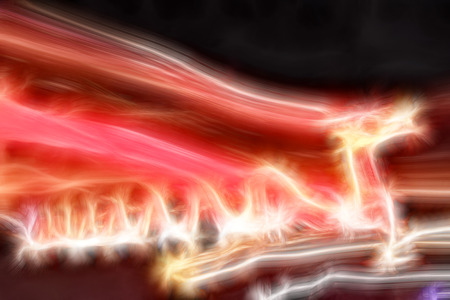 LUAN COUNTY - MARCH 5: Dragon lanterns landscape architecture in a park, on march 5, 2015, Luan County, Hebei Province, Chinaのeditorial素材