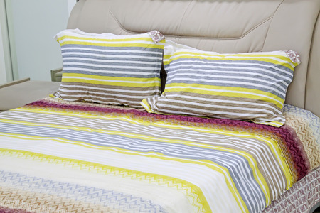 Close up to a bed set