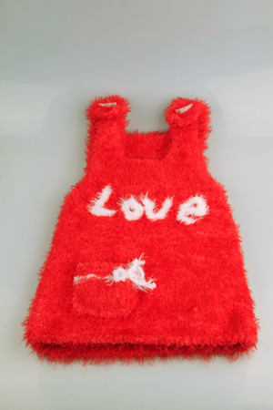 red sweater for childrenの写真素材