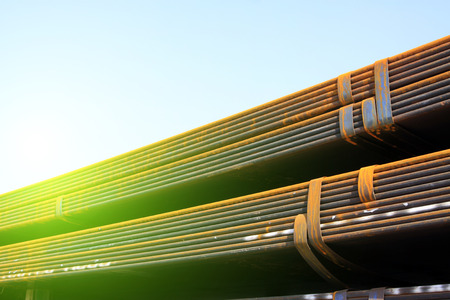 Steel plate in a goods yard, closeup of photoの写真素材