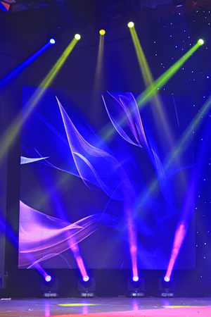 stage light dreamy effect  background.のeditorial素材