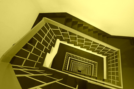 Stairs down landscapeの写真素材