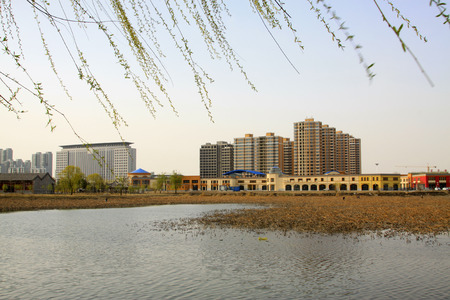 Urban construction scenery, closeup of photoのeditorial素材