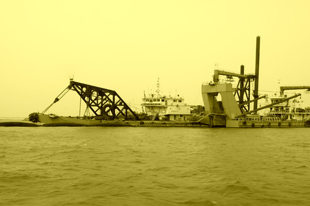 ships moored at the pier in north china