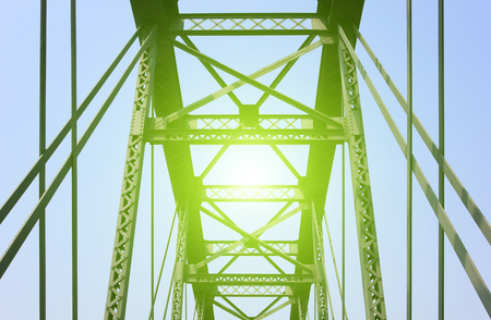 bridge steel plate, closeup of photo