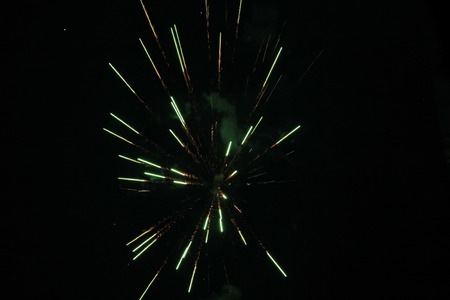 fireworks in the night sky on Chinese New Year's Eve
