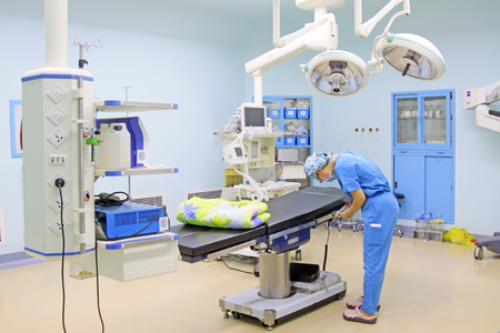 Luannan - June 18: doctor prepared before surgery in the hospital, June 18, 2015, luannan county, hebei province, Chinaのeditorial素材