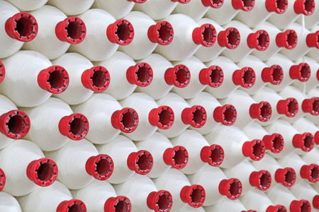 spindles put together, closeup of photoの写真素材