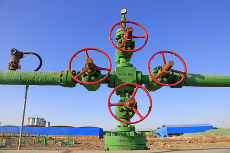 Oil pipeline on the ground, closeup of photoのeditorial素材