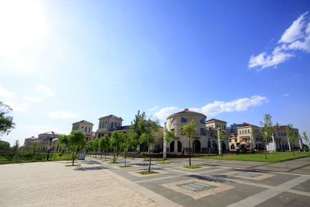 Beautiful scenery of the city, closeup of photo