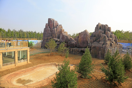 bear pavilion in a zooのeditorial素材