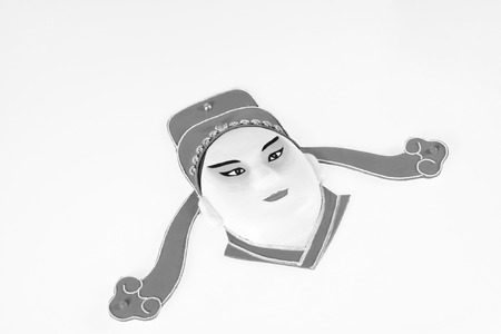 Peking Opera face clay sculpture, Chinese traditional arts and craftsのeditorial素材