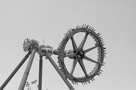 TIANJIN - MAY 17: Big adventure amusement facilities, Happy Valley, on May 17, 2014, Tianjin, China.のeditorial素材