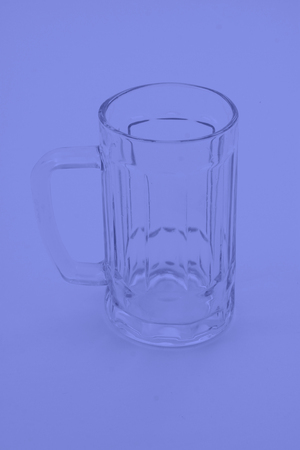 transparent glass on a white backgroundの写真素材