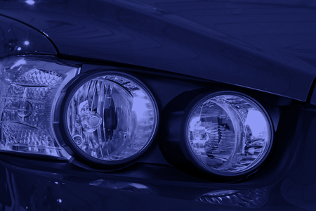 automobile lamp, closeup of photo