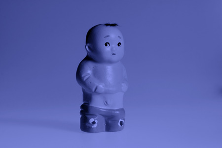 Children clay sculpture, traditional arts and craftsの写真素材