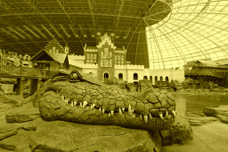 TIANJIN - MAY 17: visitors in a indoor amusement park, Happy Valley, on May 17, 2014, Tianjin, China.のeditorial素材