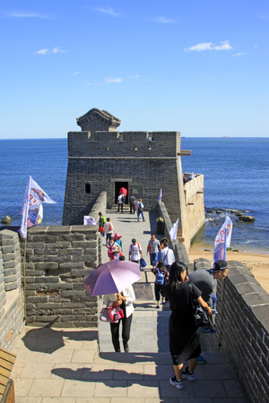 China Great Wall building sceneryのeditorial素材