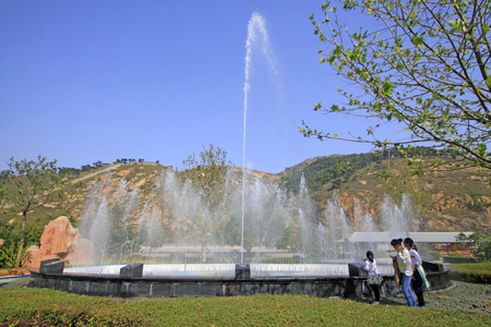 Music fountain in a parkのeditorial素材