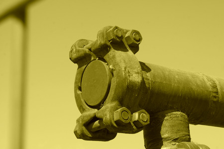 green oil machinery and equipment, closeup of photoの写真素材