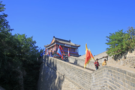 Qinhuangdao - September 12th: ancient tower building scenery, Qinhuangdao, Hebei Province, China, September 12th, 2015のeditorial素材