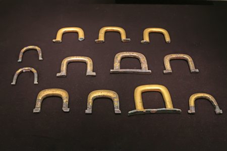 Chinese ancient copper partsのeditorial素材