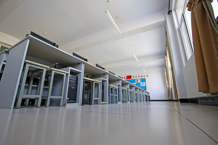 Multimedia classroom of primary school, Chinaのeditorial素材