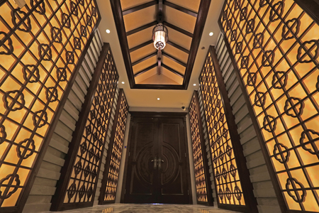 Chinese traditional style wall decorationのeditorial素材