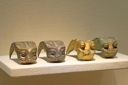 Chinese ancient copper partsのeditorial素材