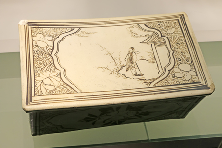 Chinese ancient ceramic pillowのeditorial素材