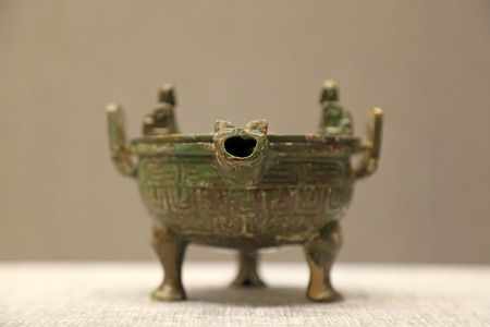 Chinese ancient bronze craftsのeditorial素材