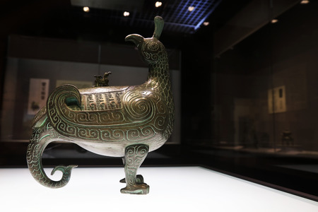 Chinese ancient bronze craftsのeditorial素材