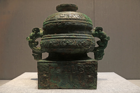 Chinese ancient bronze craftsのeditorial素材