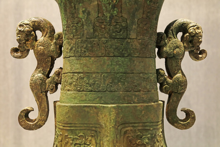 Chinese ancient bronze craftsのeditorial素材
