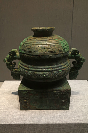 Chinese ancient bronze craftsのeditorial素材