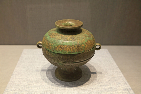 Chinese ancient bronze craftsのeditorial素材