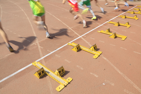 short distance runnerの写真素材