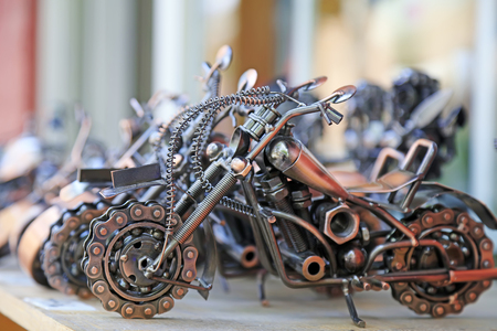 Motorcycle toy ornamentsの写真素材