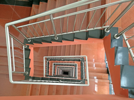 spiral stair, closeup of photoのeditorial素材