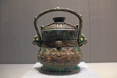 Chinese ancient bronze craftsのeditorial素材